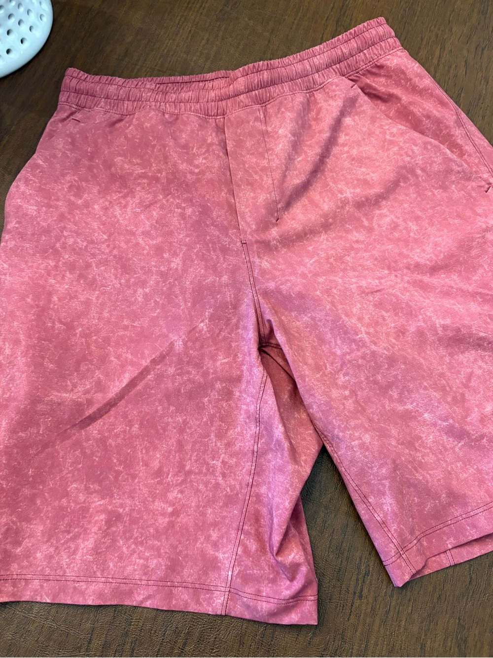 Lululemon Men's Casual Washed Pink Performance Shorts Med